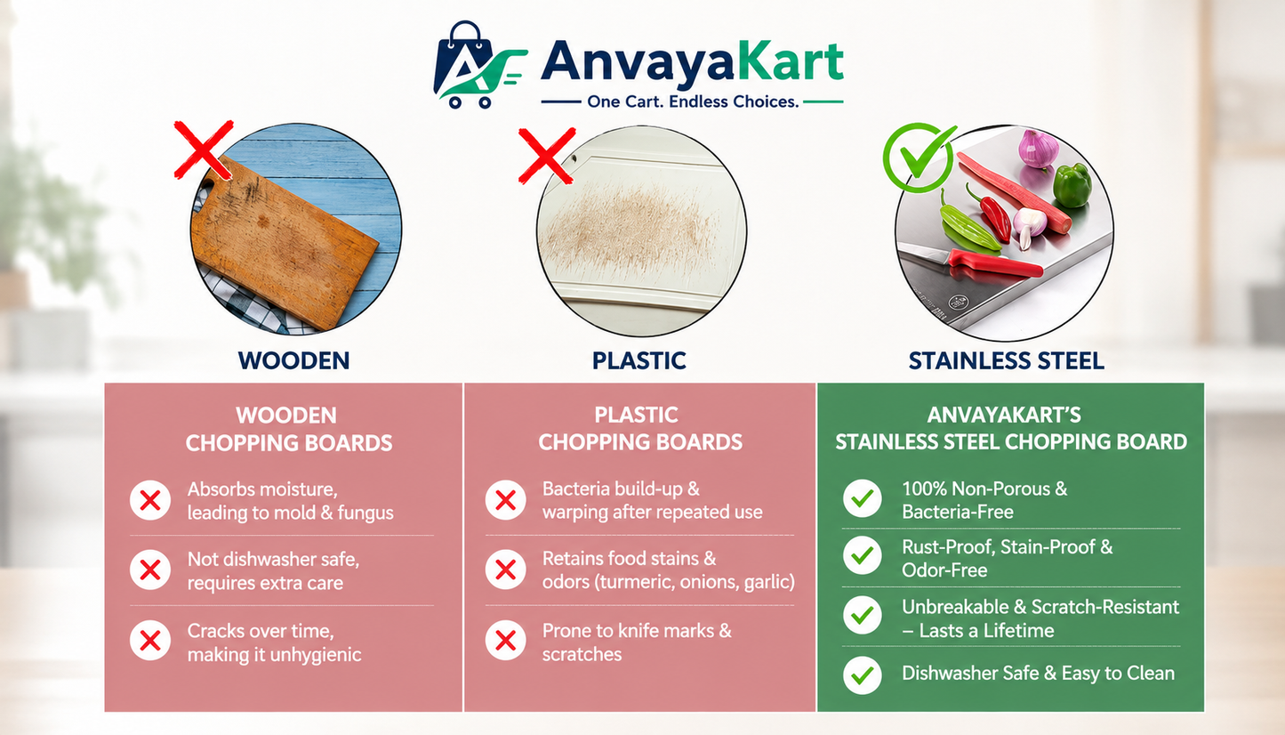 Premium Stainless Steel Chopping Board