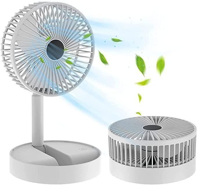 Rechargeable 3-in-1 Foldable Table Fan (6-Month Warranty)